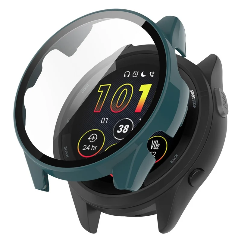Super Gut Garmin Forerunner 265 Hülle mit Displayschutz in Plastik und Gehärtetes Glas