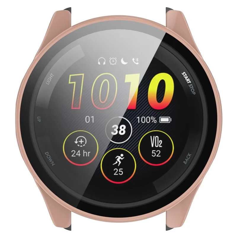 Super Gut Garmin Forerunner 265 Hülle mit Displayschutz in Plastik und Gehärtetes Glas
