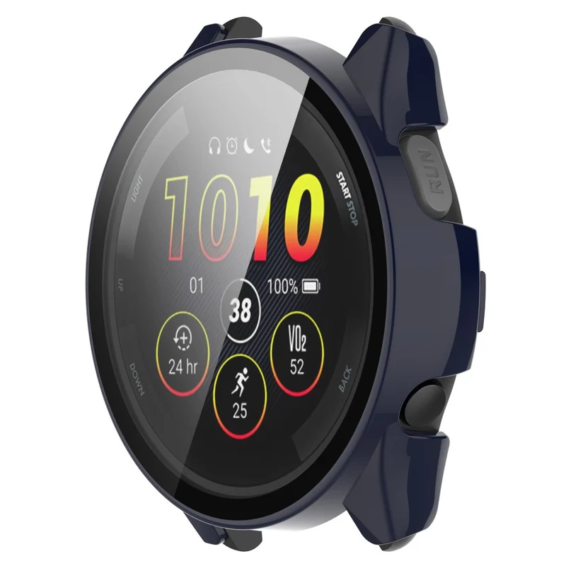 Super Gut Garmin Forerunner 265 Hülle mit Displayschutz in Plastik und Gehärtetes Glas