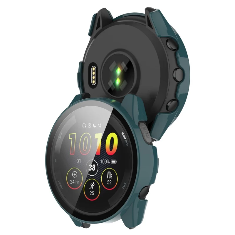 Super Gut Garmin Forerunner 265 Hülle mit Displayschutz in Plastik und Gehärtetes Glas