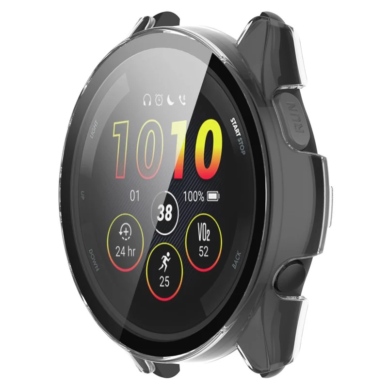Super Gut Garmin Forerunner 265 Hülle mit Displayschutz in Plastik und Gehärtetes Glas