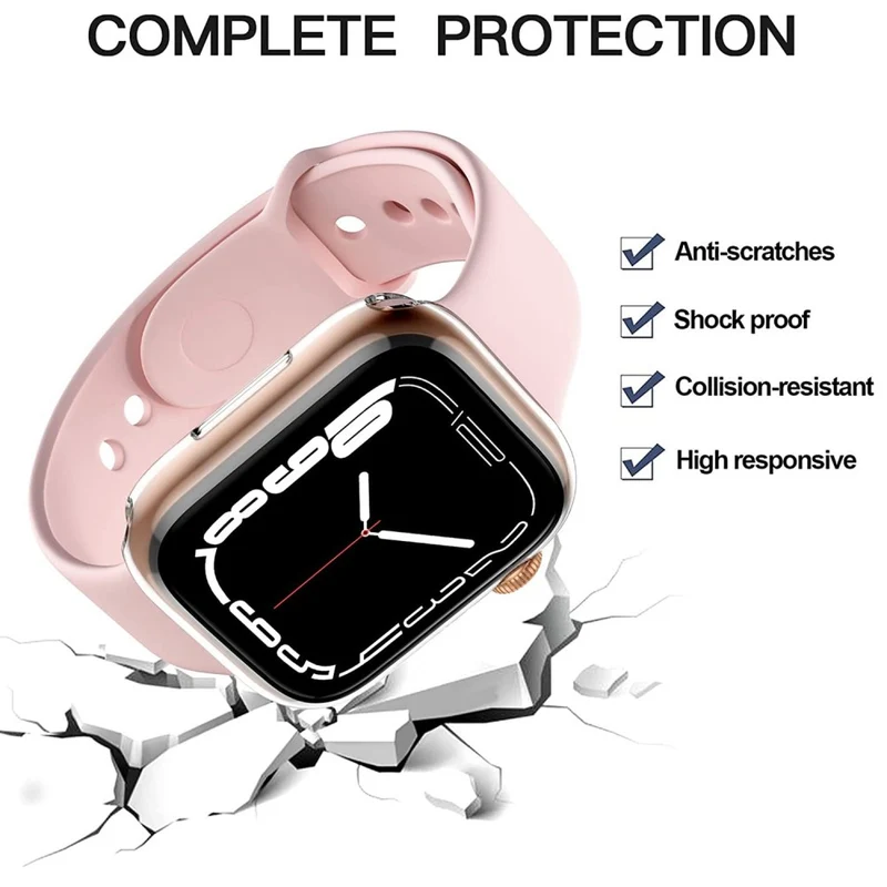 Modisch Apple Watch Series 8 (41mm) Silikon / TPU Hülle