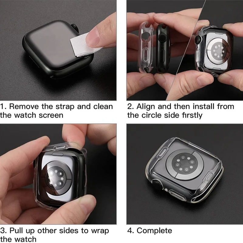 Modisch Apple Watch Series 8 (41mm) Silikon / TPU Hülle