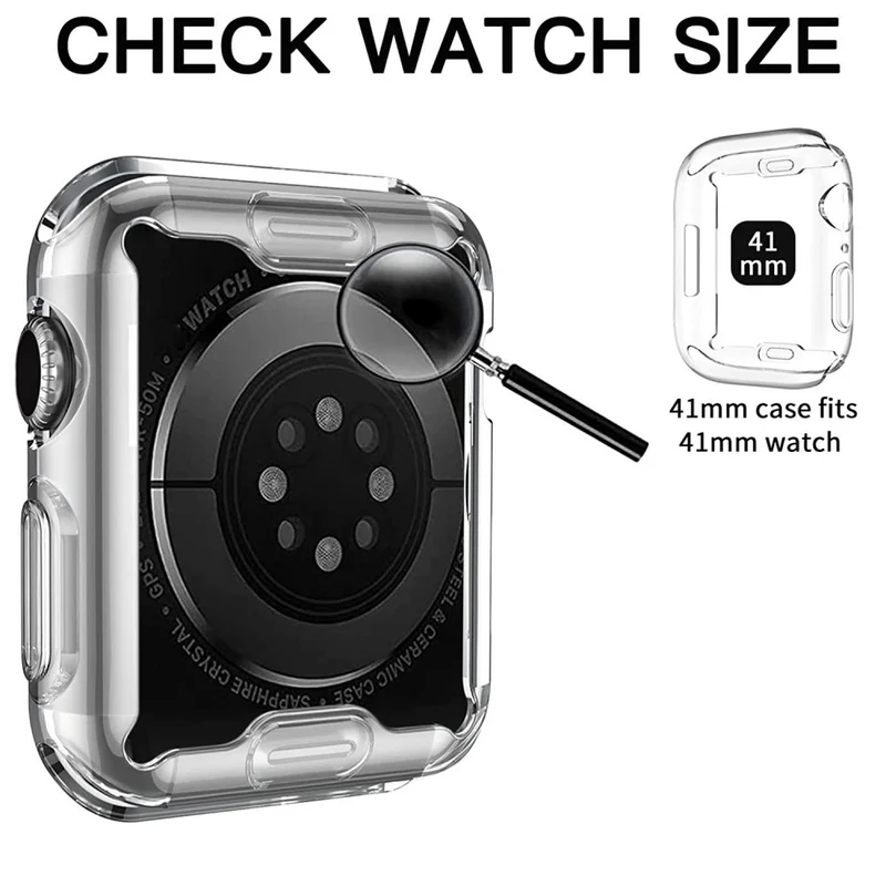 Modisch Apple Watch Series 8 (41mm) Silikon / TPU Hülle