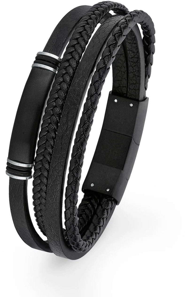 Mehrreihiges Lederarmband - s.Oliver Jewelry Modell: 2026001