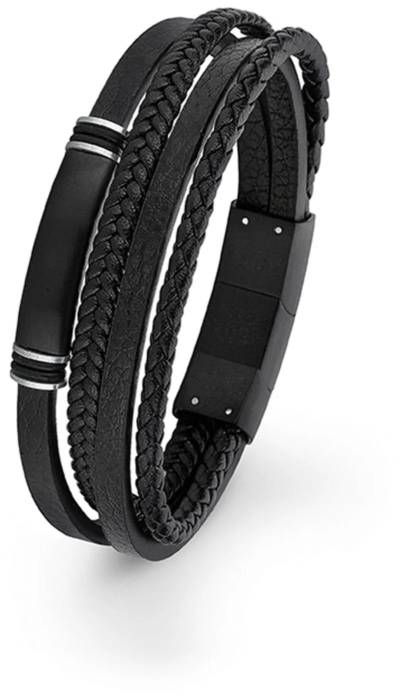 Mehrreihiges Lederarmband - s.Oliver Jewelry Modell: 2026001