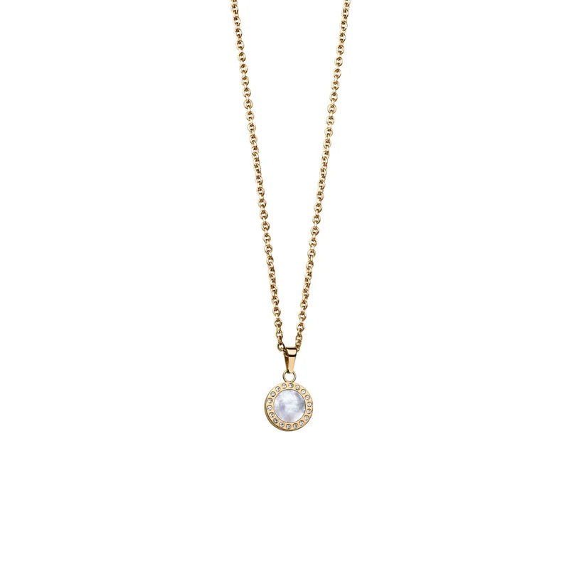 ForYou-Set Halskette mit Anhänger und Ohrstecker - Bering Jewelry Modell: 427-707-Gold