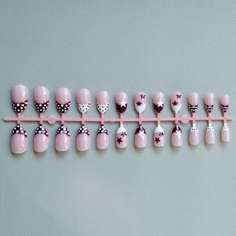 Künstlerisches Stern- und Punkt-Nagelkunst-Set