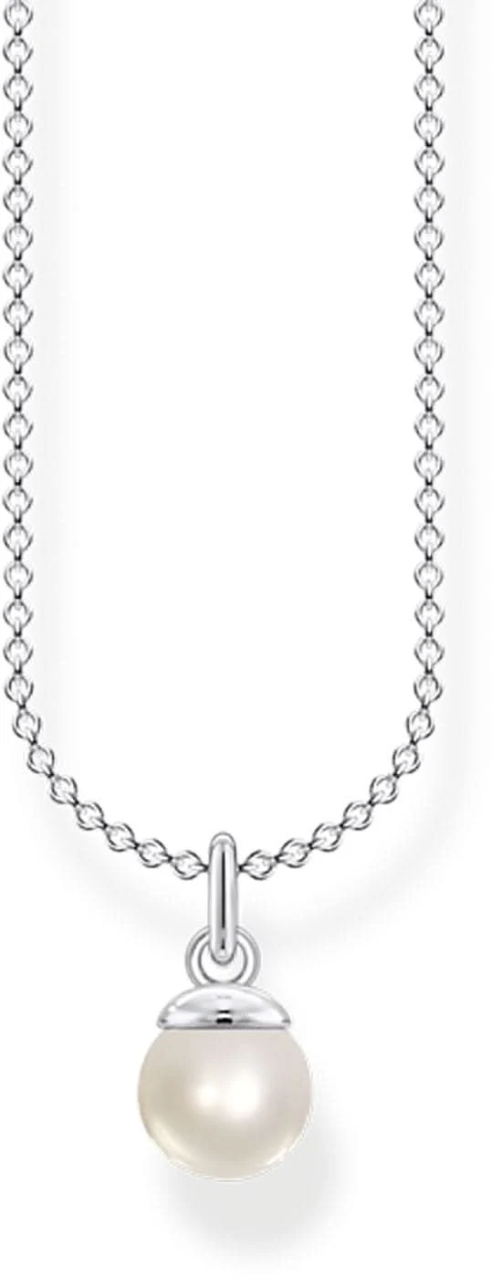Halskette mit Perlen Anhänger - 925er Sterlingsilber