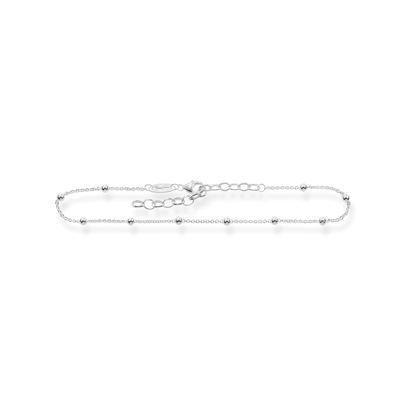 Fußkette mit Dots - 925 Sterling Silber