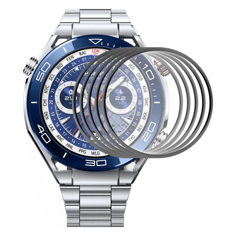 5stück Huawei Watch Ultimate Gehärtetes Glas Displayschutz