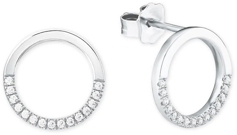 Runde Ohrstecker mit Steinen - s.Oliver Jewelry Modell: 2018676
