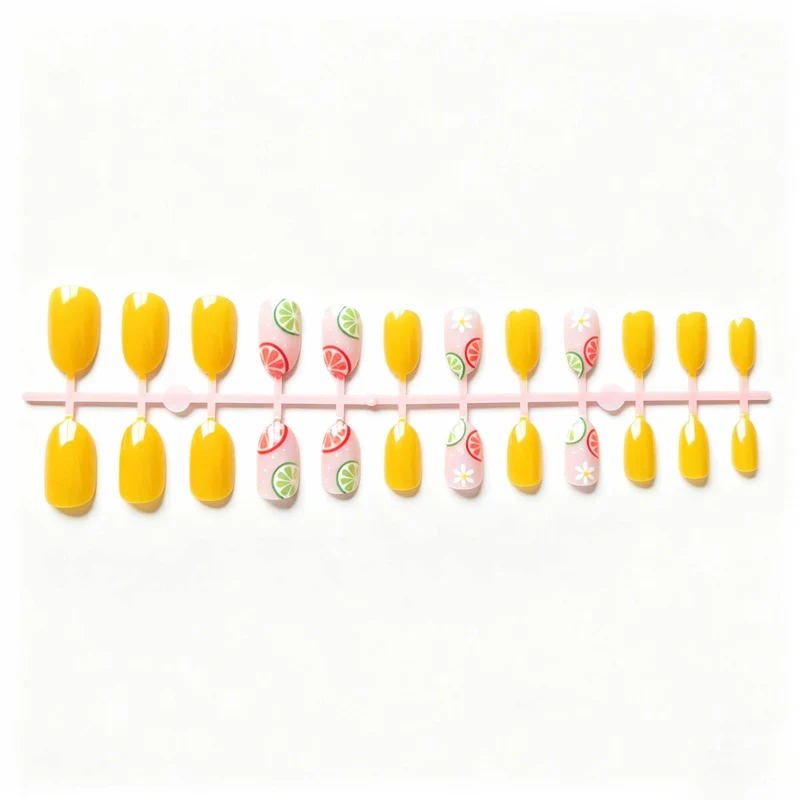 Kreatives zitrusinspiriertes Nail Art Set