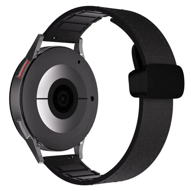 Xiaomi Watch S5 D-Schnalle Lederarmband (Schwarz)