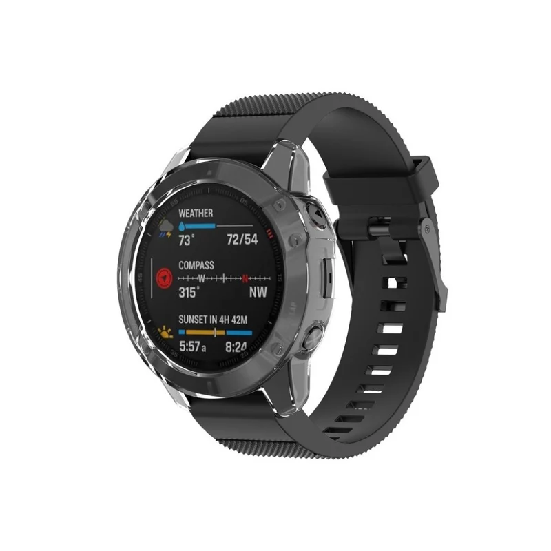 Mega Schön Garmin Fenix 6X Pro Silikon / TPU Hülle