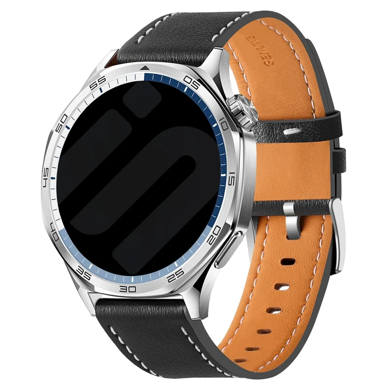 Xiaomi Watch S5 Lederarmband 'One Push' (Schwarz)