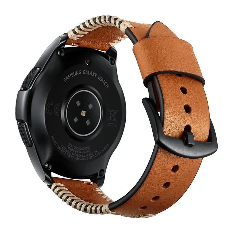 Xiaomi Watch S5 Lederarmband mit Ziernähten (Braun)