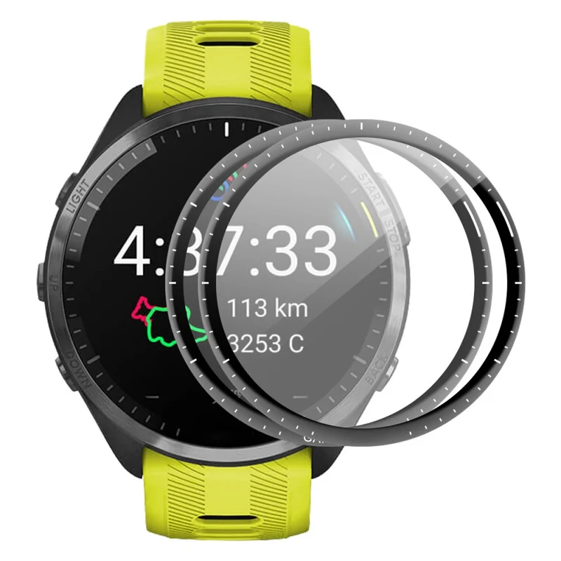 2stück Garmin Forerunner 965 Gehärtetes Glas Displayschutz