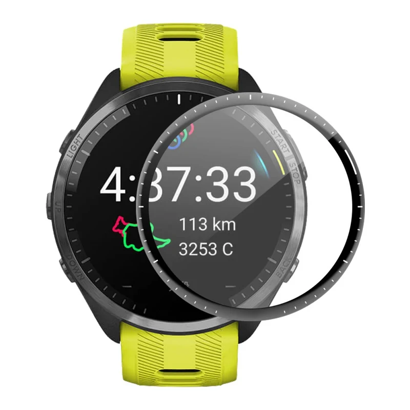 Garmin Forerunner 965 Gehärtetes Glas Displayschutz