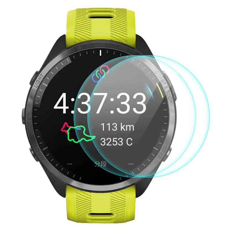 2stück Garmin Forerunner 965 Gehärtetes Glas Displayschutz