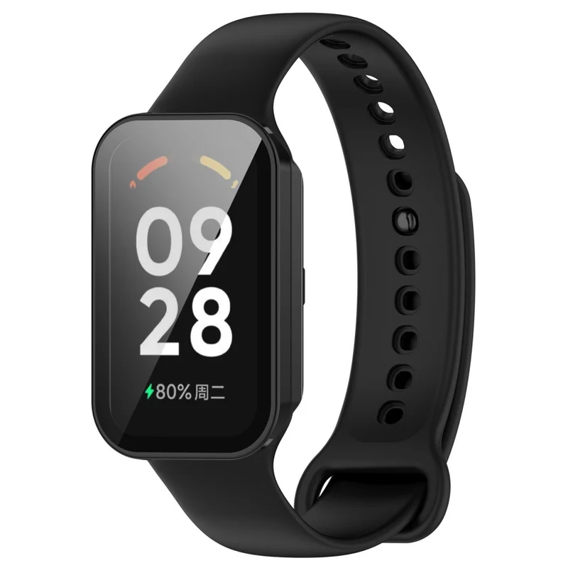 Absolut Gut Xiaomi Redmi Band 2 Hülle mit Displayschutz in Plastik und Gehärtetes Glas