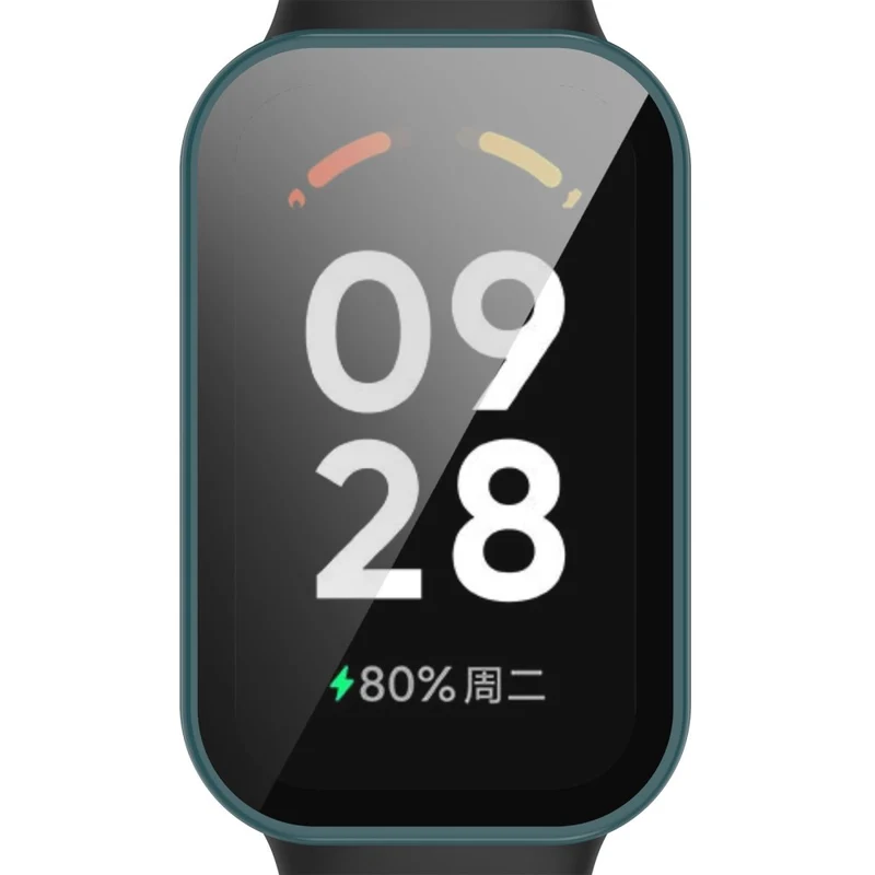 Absolut Gut Xiaomi Redmi Band 2 Hülle mit Displayschutz in Plastik und Gehärtetes Glas