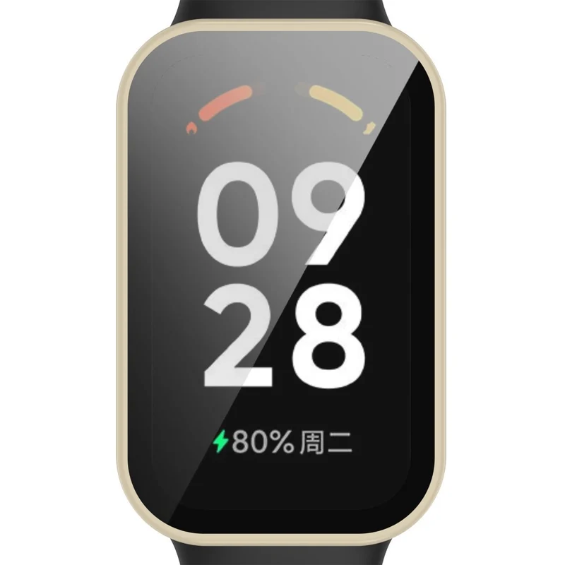 Absolut Gut Xiaomi Redmi Band 2 Hülle mit Displayschutz in Plastik und Gehärtetes Glas