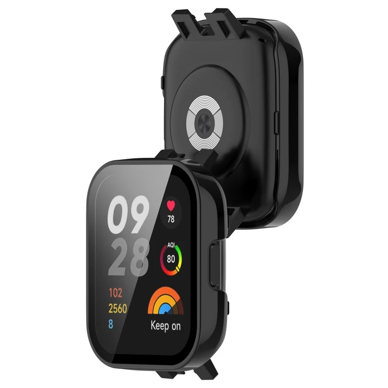 Absolut Stylisch Xiaomi Redmi Band 3 Hülle mit Displayschutz in Plastik und Gehärtetes Glas