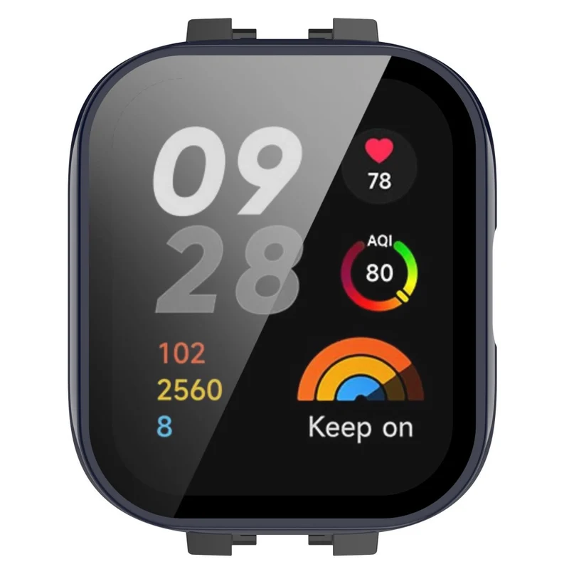 Absolut Stylisch Xiaomi Redmi Band 3 Hülle mit Displayschutz in Plastik und Gehärtetes Glas