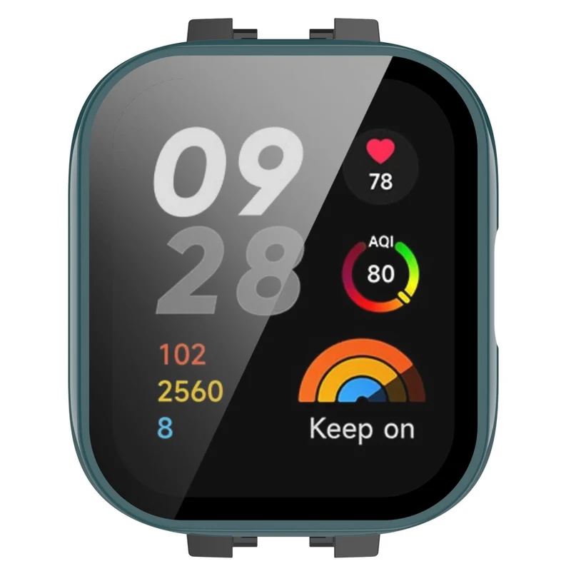 Absolut Stylisch Xiaomi Redmi Band 3 Hülle mit Displayschutz in Plastik und Gehärtetes Glas
