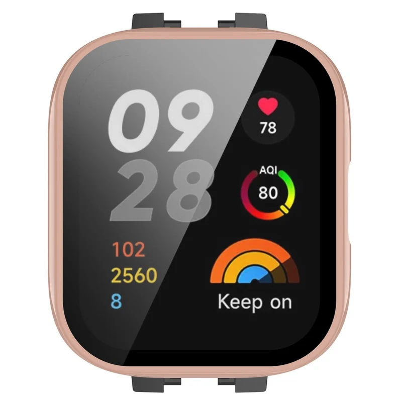 Absolut Stylisch Xiaomi Redmi Band 3 Hülle mit Displayschutz in Plastik und Gehärtetes Glas