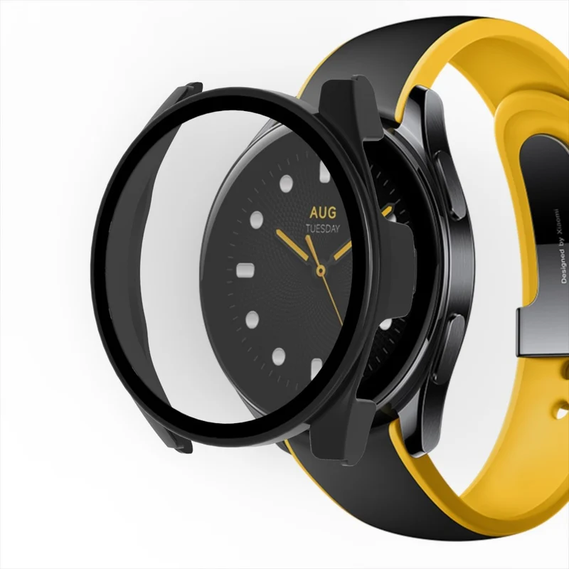 Unglaublich Gut Xiaomi Watch S2 42mm Hülle mit Displayschutz in Plastik und Gehärtetes Glas