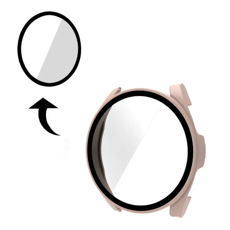 Auffallend Gut Xiaomi Watch S2 46mm Hülle mit Displayschutz in Plastik und Gehärtetes Glas