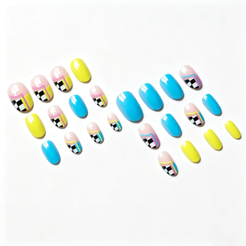 Kreatives abstraktes Nageldesign