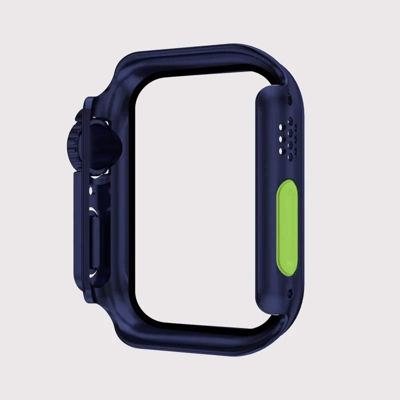 Auffallend Gut Apple Watch Series 8 (41mm) / Apple Watch Series 7 41mm Universell Hülle mit Displayschutz in Plastik und Gehärtetes Glas