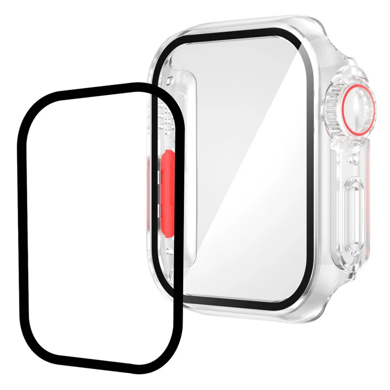 Mega Stylisch Apple Smartwatch Universell Hülle mit Displayschutz in Plastik und Gehärtetes Glas