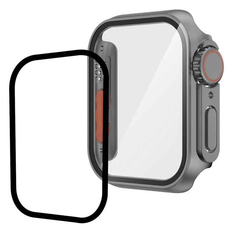 Mega Stylisch Apple Smartwatch Universell Hülle mit Displayschutz in Plastik und Gehärtetes Glas
