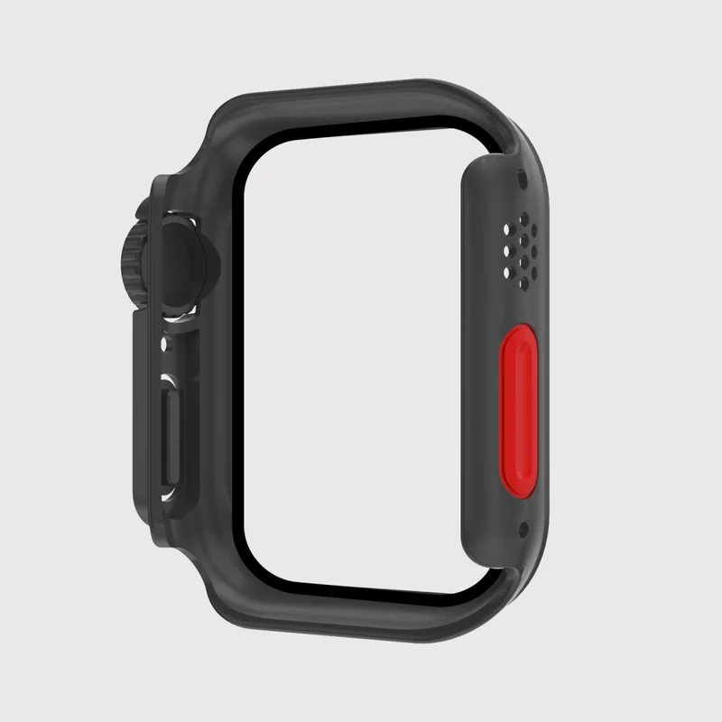 Mega Stylisch Apple Smartwatch Universell Hülle mit Displayschutz in Plastik und Gehärtetes Glas