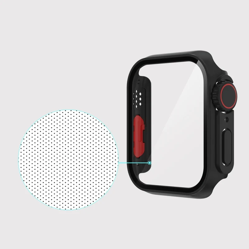 Mega Stylisch Apple Smartwatch Universell Hülle mit Displayschutz in Plastik und Gehärtetes Glas