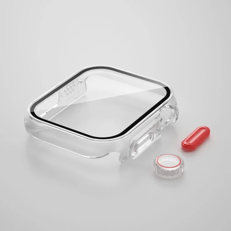 Mega Stylisch Apple Smartwatch Universell Hülle mit Displayschutz in Plastik und Gehärtetes Glas