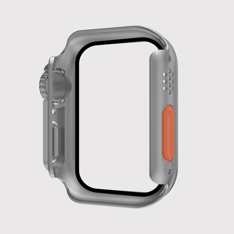 Mega Stylisch Apple Smartwatch Universell Hülle mit Displayschutz in Plastik und Gehärtetes Glas