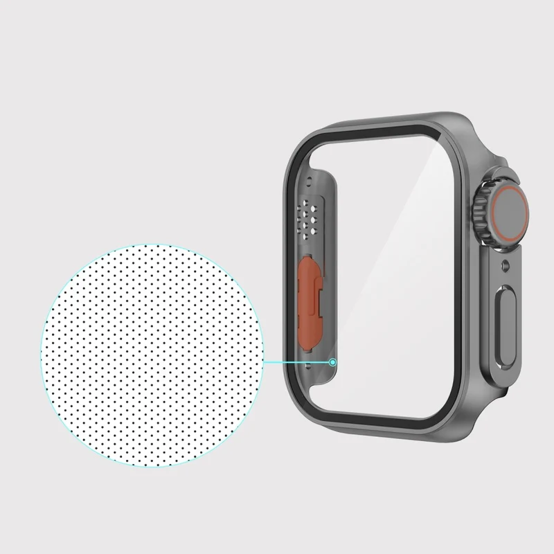 Mega Stylisch Apple Smartwatch Universell Hülle mit Displayschutz in Plastik und Gehärtetes Glas