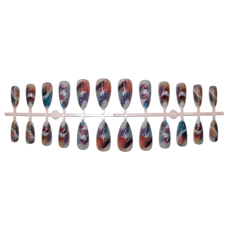 Künstlerisches Muscheln-inspiriertes Nagelkunstset