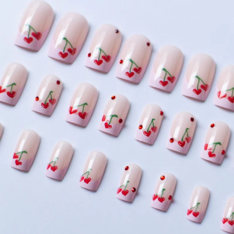 Kirsche-Themen Nagelkunst Set