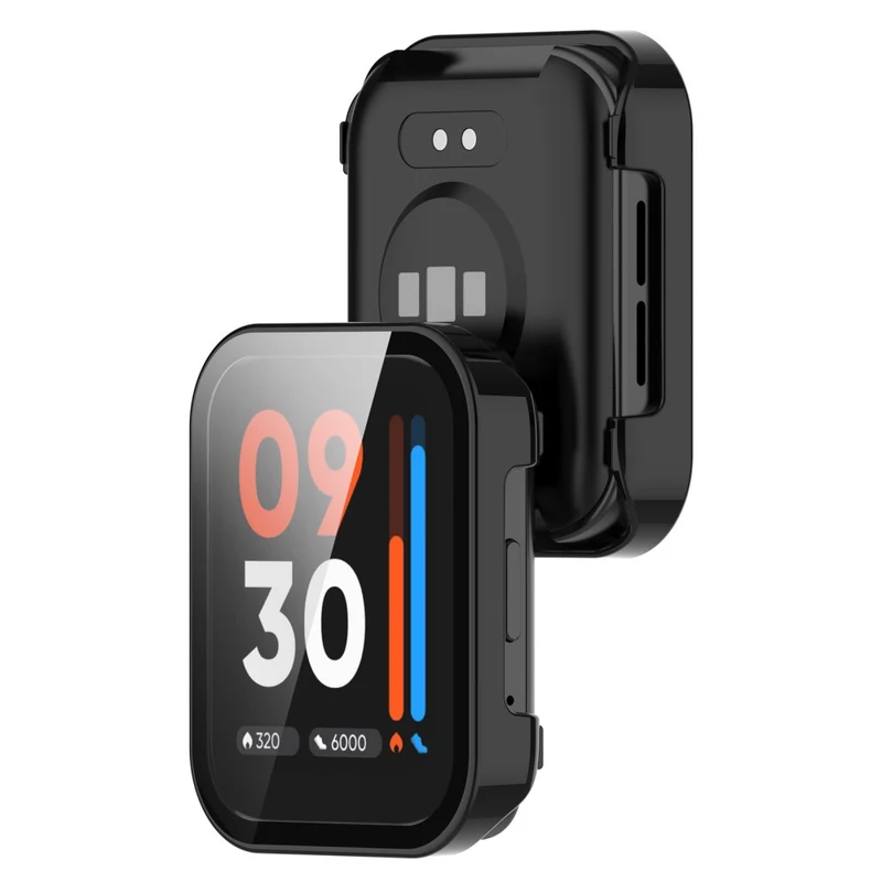 Auffallend Gut Realme Watch 3 Pro Hülle mit Displayschutz in Plastik und Gehärtetes Glas