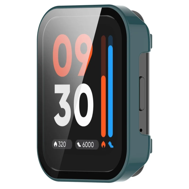 Auffallend Gut Realme Watch 3 Pro Hülle mit Displayschutz in Plastik und Gehärtetes Glas