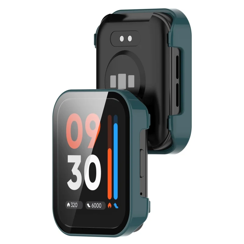 Auffallend Gut Realme Watch 3 Pro Hülle mit Displayschutz in Plastik und Gehärtetes Glas