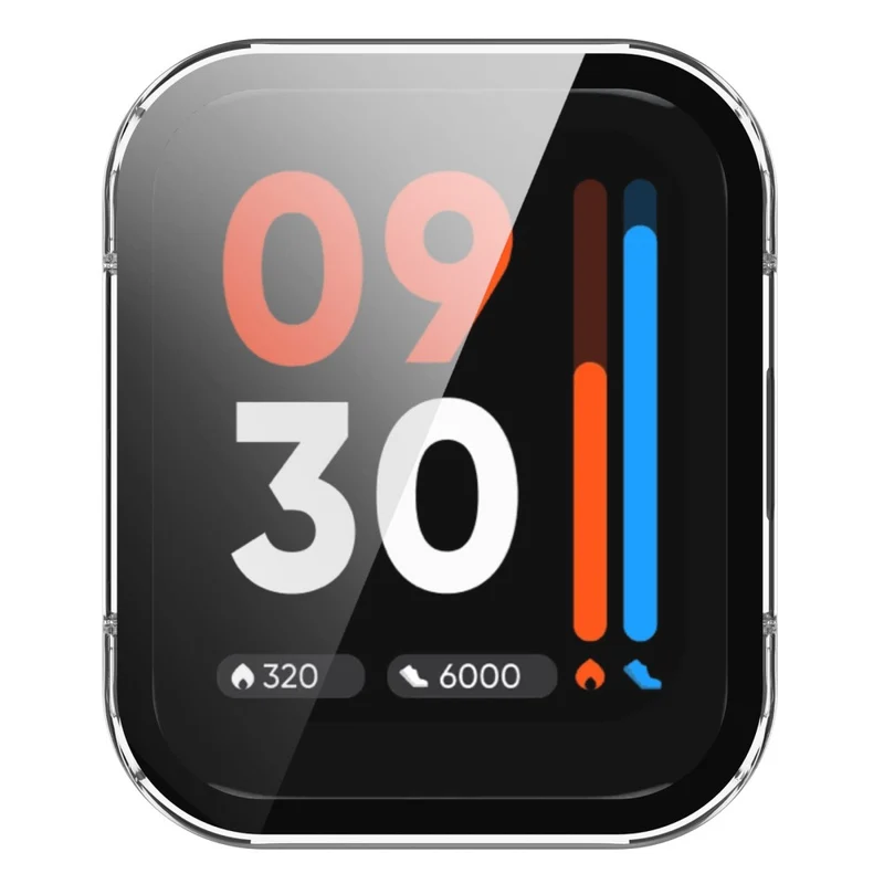 Auffallend Gut Realme Watch 3 Pro Hülle mit Displayschutz in Plastik und Gehärtetes Glas
