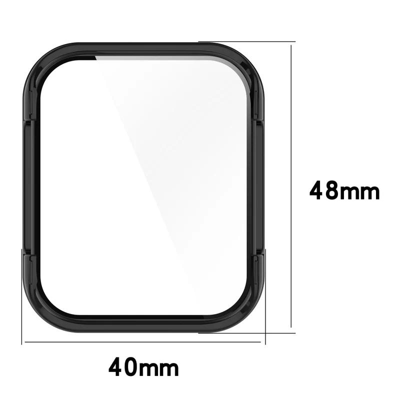 Auffallend Gut Realme Watch 3 Pro Hülle mit Displayschutz in Plastik und Gehärtetes Glas