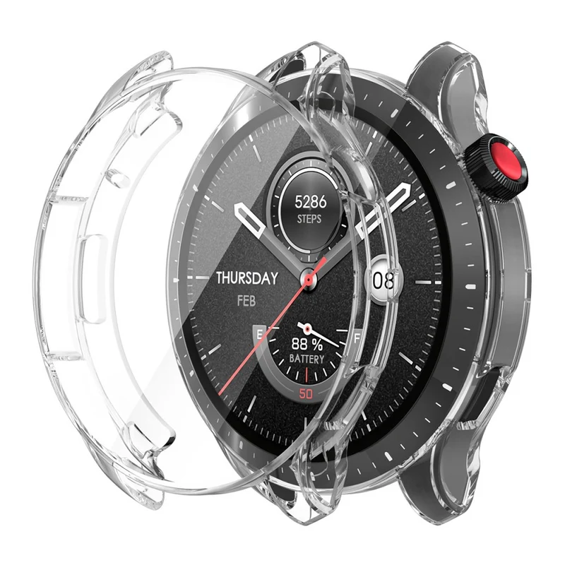 Absolut Stylisch Amazfit GTR 4 Hülle mit Displayschutz in Silikon / TPU